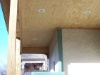 Porch Recess Cans in Wood Soffit