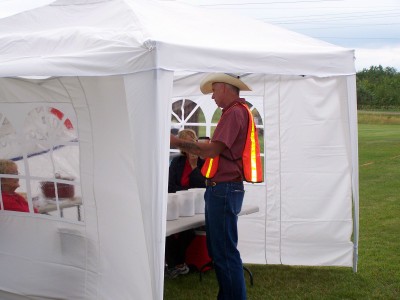 Event Co-Ordinator John B. at the DQ stand