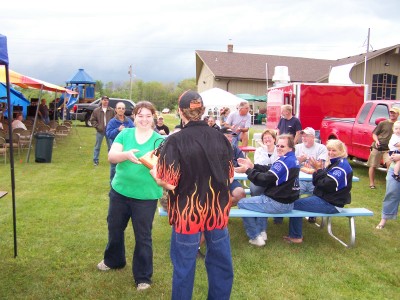 One of the Best of Show trophies being awarded