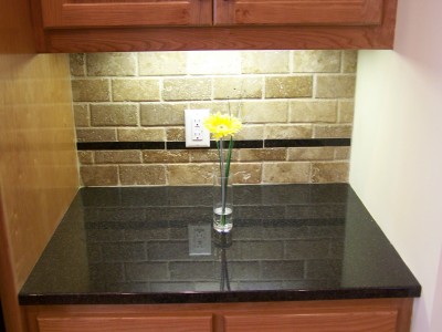 UnderCabinet Light On Granite